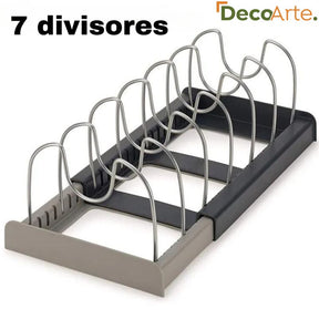 Rack de aço Flexível: Expansível para Panelas e Utensílios