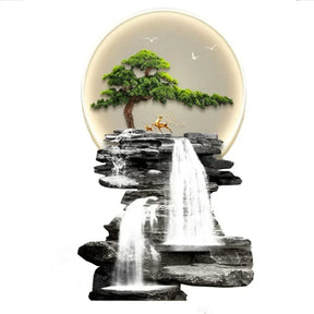 Quadro Cascata Cristal - A beleza da natureza iluminando seu lar