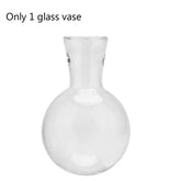 Vaso Hidropônico de Vidro com Moldura de Madeira