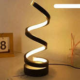 Spiral Light: Candeeiro de Mesa LED Regulável